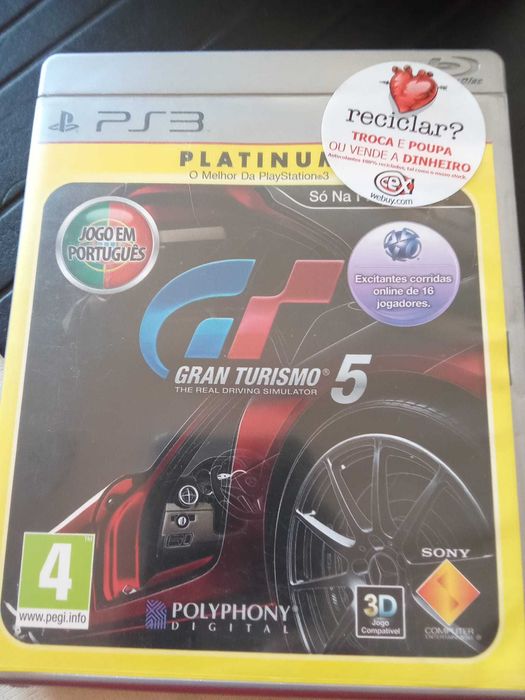 Vende-se jogo Gran Turismo 5 para PS3