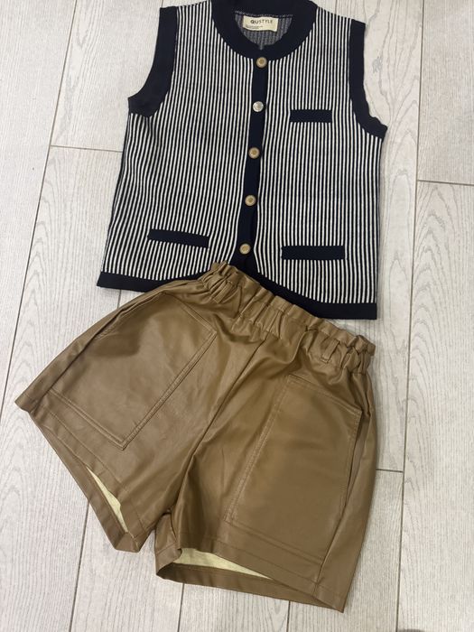 Штаны шерты бермуды с жилеткой