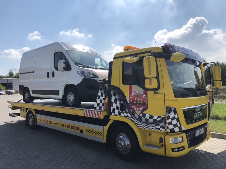 Transport Maszyn Pomoc Drogowa Katowice Holowanie Ciężarówek Tir