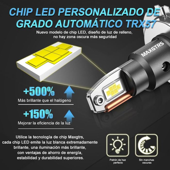 Led лампи Maxgtrs H1 H4 H7 H8 H9 H11 HB3 HB4. Ціна за комплект