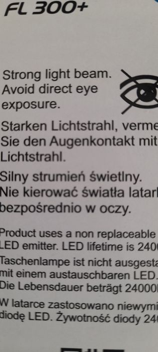 Pilha led potente