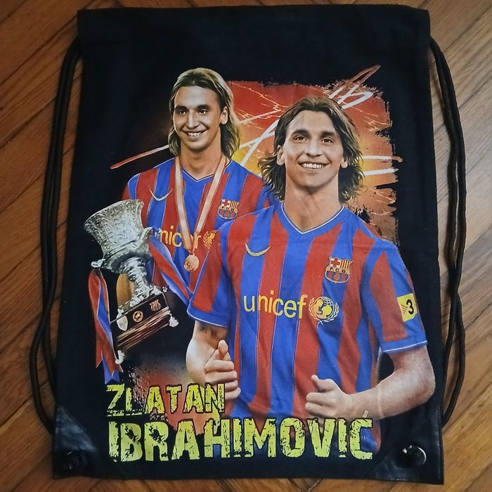 Спортивный рюкзак-мешок Златан Ибрагимович Барселона+браслет в подарок