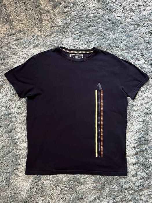 Aquascutum t-shirt damski ciemnoniebieski