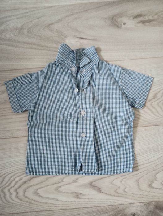 Zestaw koszule 74 dla chłopca Bluzka Koszula 74 z krótkim rękawem