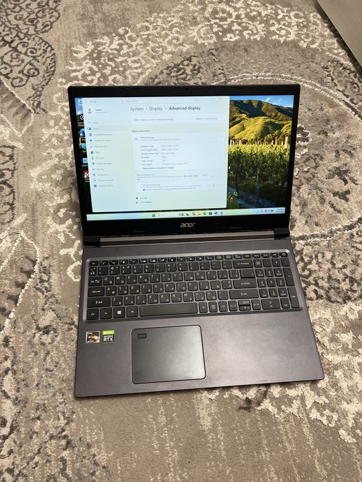 Acer Aspire 7 RTX3050ti 16x1gb RAM R5 5500u