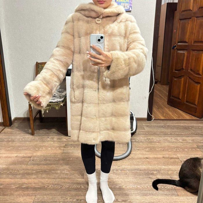 Шуба норковая р М 46