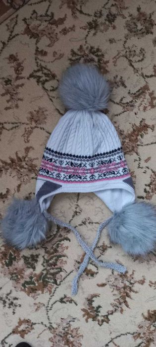 Шапка теплая двойная