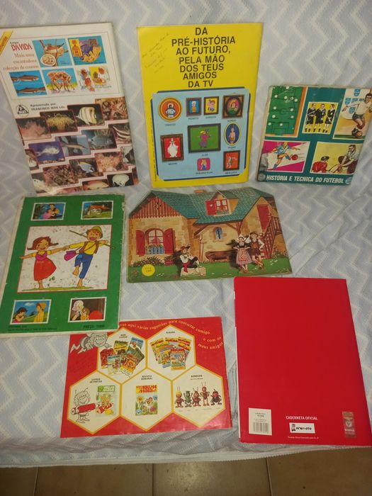 Lote de cadernetas de cromos