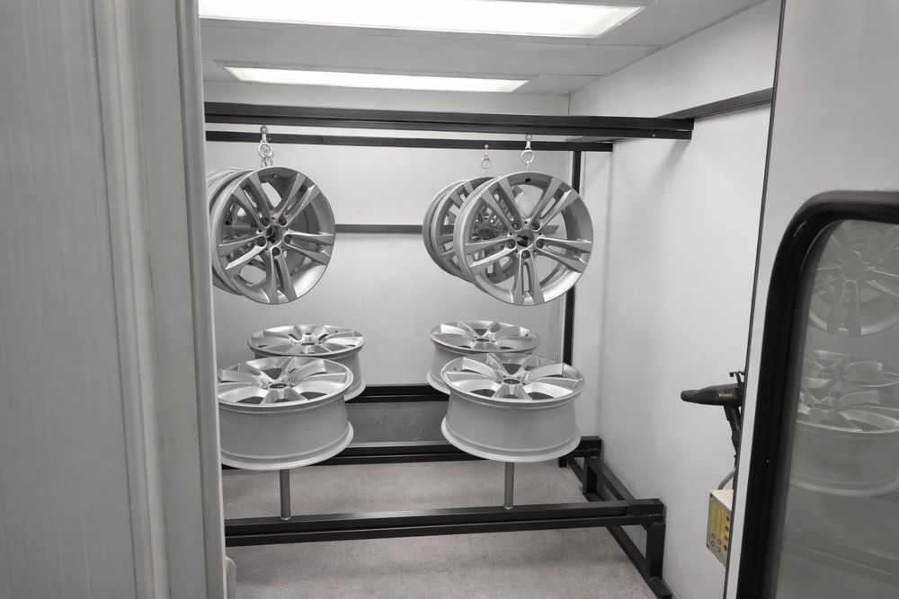 Lakiernia proszkowa piec kabina aplikator renowacja felg