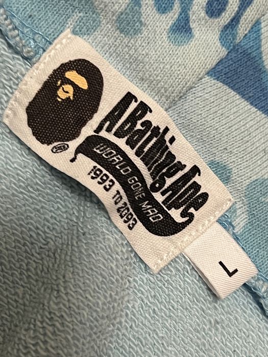 BAPE Fire Camo Shark Full Zip OG Hoodie rare CW FrankenApe