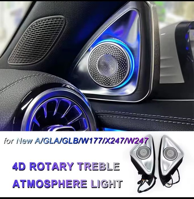 Tweeter rotativo 4D Mercedes A/GLA/GLB/w177/x247/w247