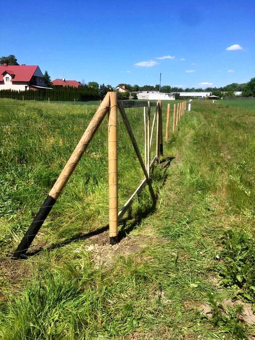 Ogrodzenie budowlane tymczasowe - Siatka leśna , płot budowlany