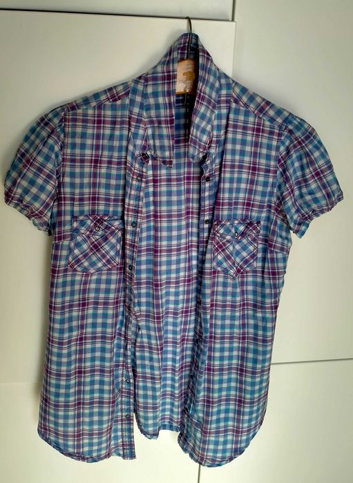 Koszula damska firmy papaya rozmiar 12 kratka bez rękawów