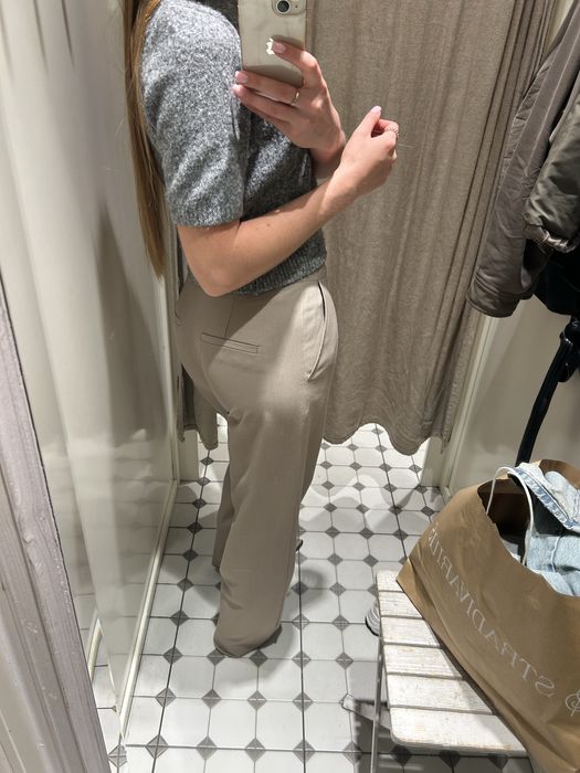 Брюки штани stradivarius бежеві xs