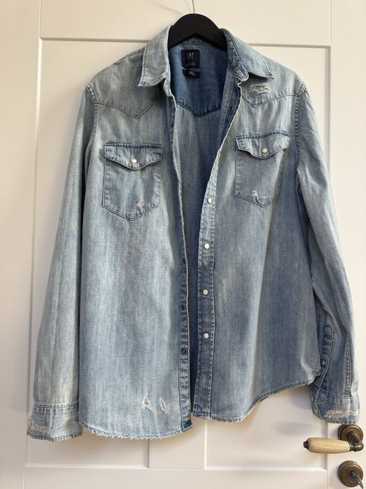 Męska koszula jeansowa GAP L