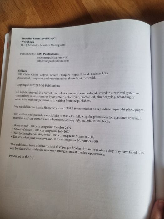 Traveller Exam Workbook - zeszyt ćwiczeń do języka angielskiego, level B2+/C1
