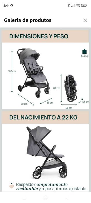 Carro de passeio da Chicco dobrável