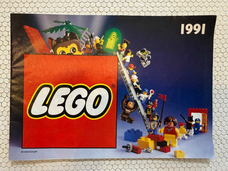 Lote de 5 catálogos LEGO antigos 1985 1991 e 1995