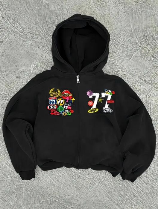 Чорна чоловіча кофта на замку