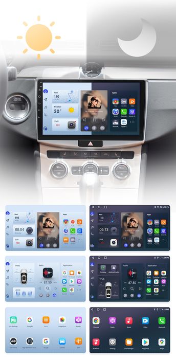 Rádio 10" android Volkswagen Passat B6 B7 CC CARPLAY WIFI GPS Novo
