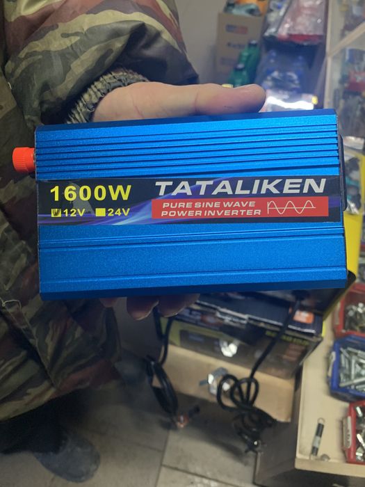 Івнвертор преобразователь 12v 220v 1600w 2200w чиста синусоїдальний