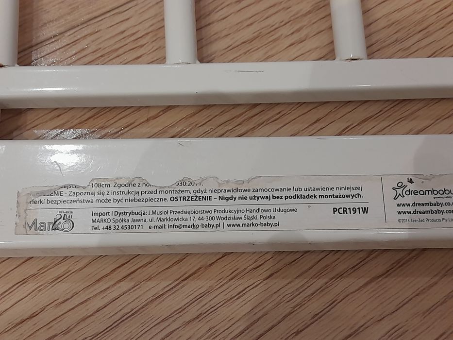 Bramka Dreambaby bezpieczeństwa, szeroka z przedłużeniem
