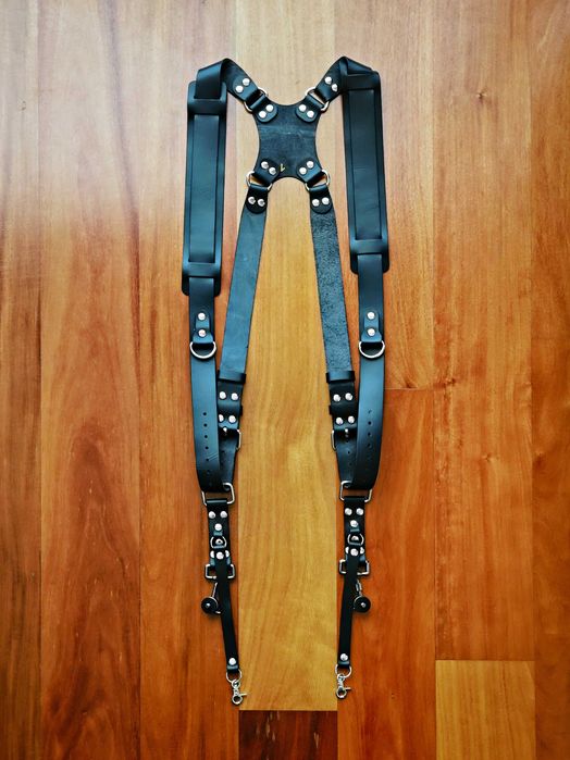 Dual Camera Leather Strap