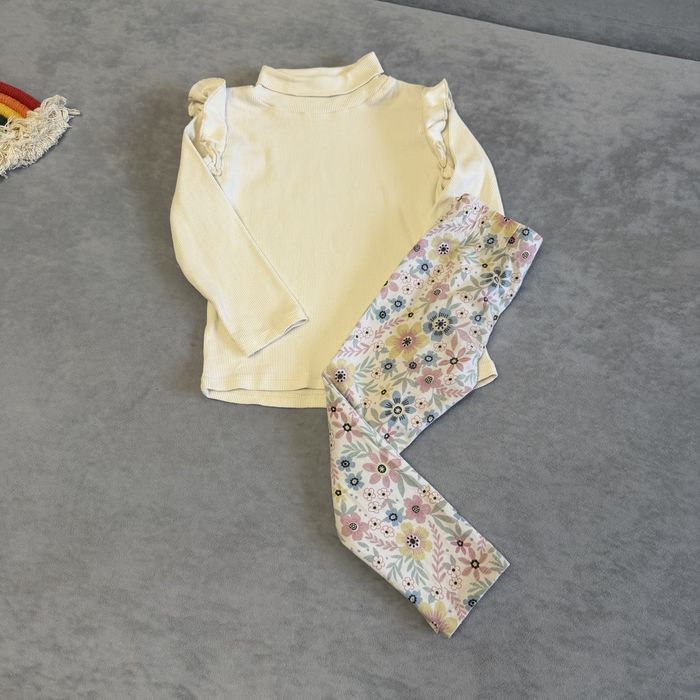 Тепла кофта лосіни джинси реглан next h&m на дівчинку 2 3 92 98