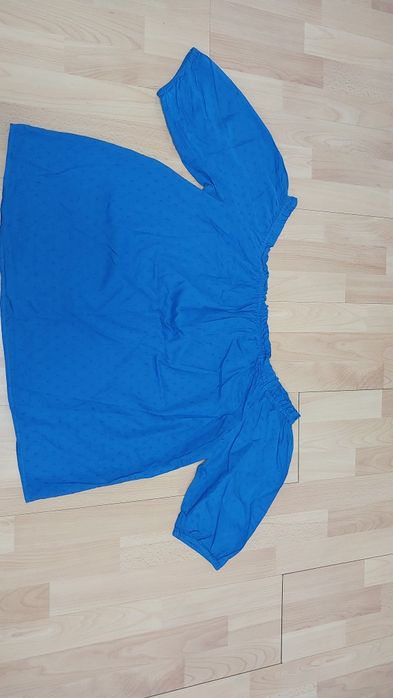 Bluzka hiszpanka lato r 48   bawełna lekka niebieska