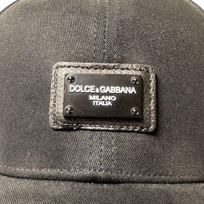 Чорна кепка бейсболка Dolce & Gabbana (Металевий патч)