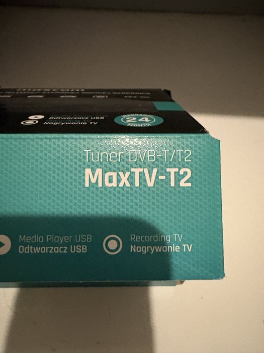 Dekoder tuner DVB-T/T2 do odbioru telewizji cyfrowej