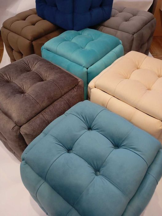 Пуф Трансформер Пуф 5в1 Велюр Вибір кольорів з п'яти стільців