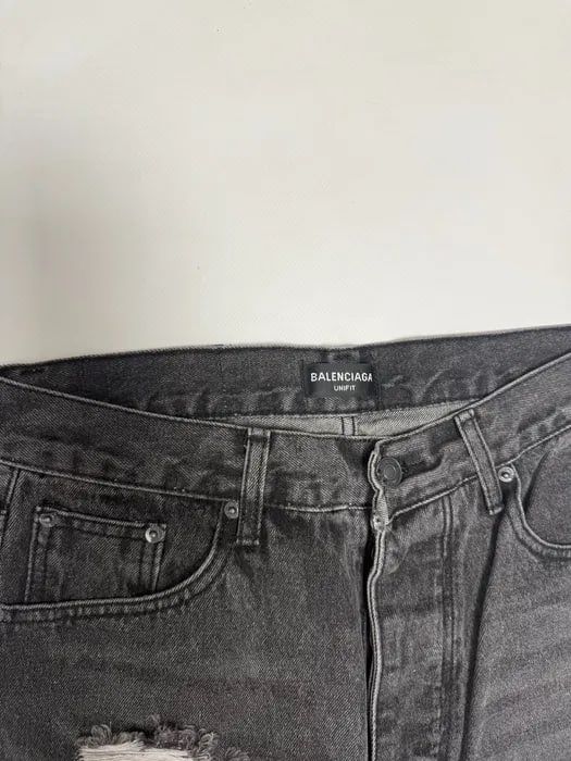 штаны джинсы  Balenciaga destress M L