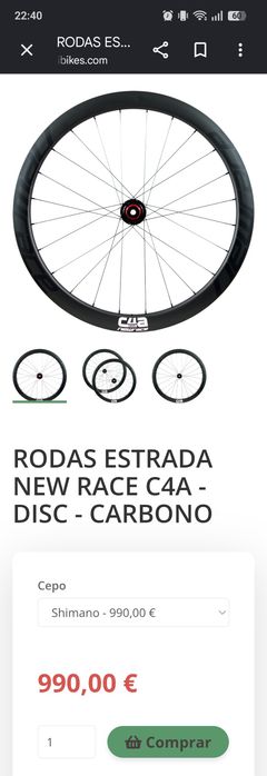 Bicicleta em carbono bh lynx