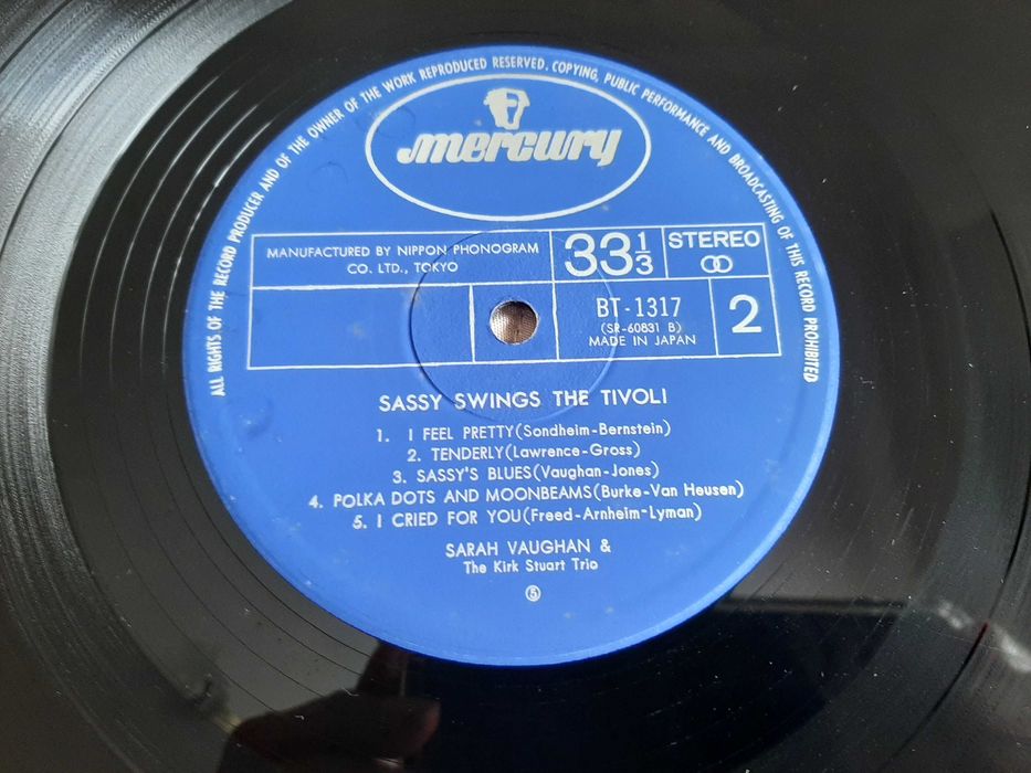 Sarah Vaughan - Sassy Swings The Tivoli - Japão - Vinil LP