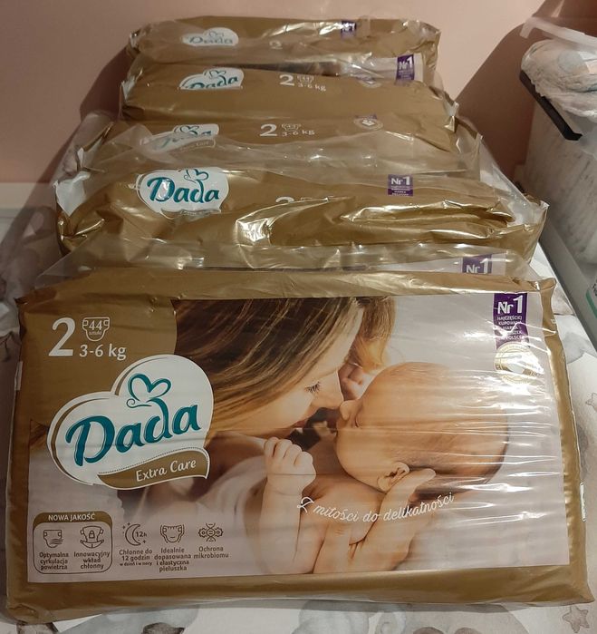 Pampersy Dada złote + Babydream