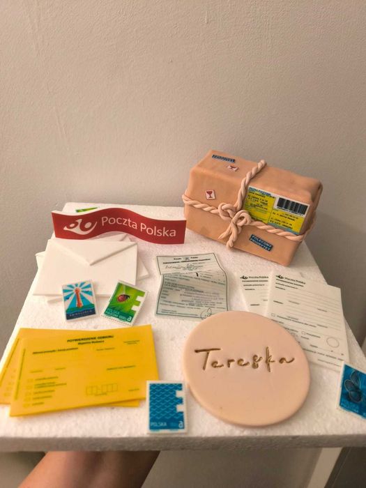 Ozdoby na tort dla pracownika poczty, listonosza