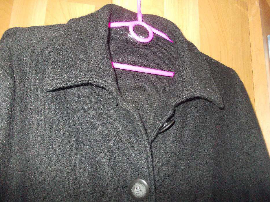 czarny blezer- sweter roz. 46 z rękawkiem 7/8