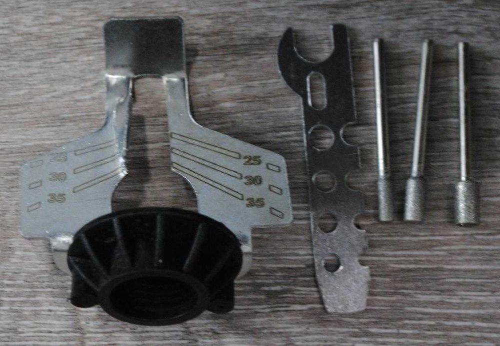 Насадка на гравер, дрель для заточування ланцюгової пилки бензопили