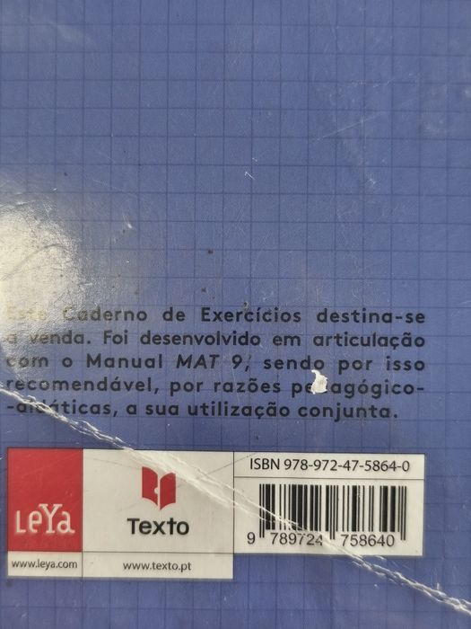 MAT 9 (manual e ca) Matemática 9º ano