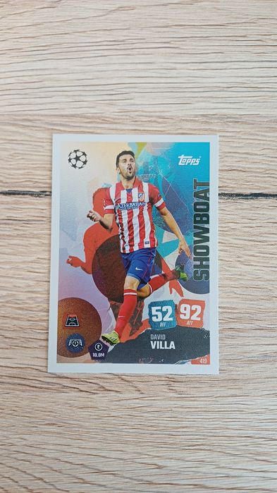 Karta kolekcjonerska Topps. David Villa