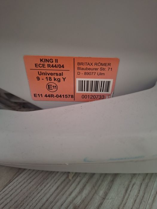 Romer britax zebra 9-18 kg uzywany