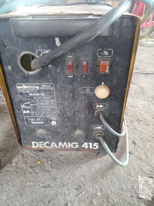 Migomat Decamig 415 230V 140A z chłodzeniem. Nowy drut.