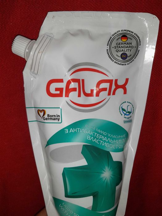 Антибактериальное жидкое мыло Galax Германия 2К 500г рук тела пола итп