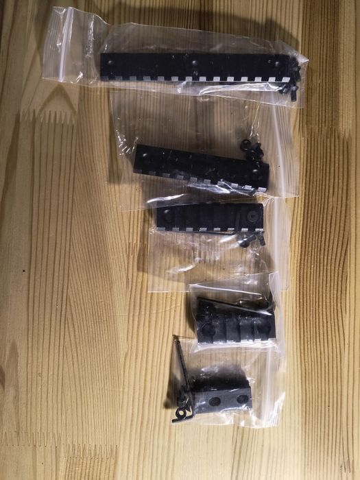 Zestaw aluminuowych  szyn picatinny na key-mod