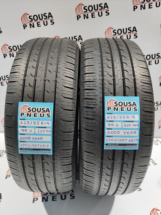 2 pneus semi novos 225-55R19 99v  Good Year - Oferta dos Portes