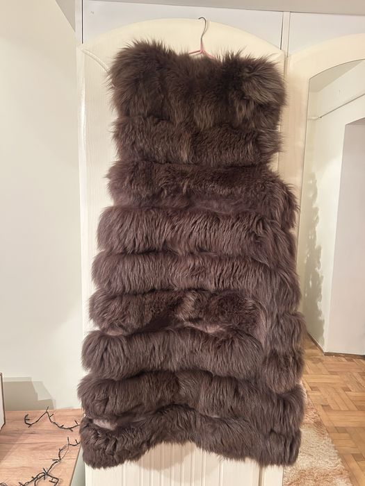 Безрукавка натуральний песець