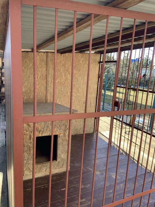 Продам вольєр для собаки б/в з будою всередині.