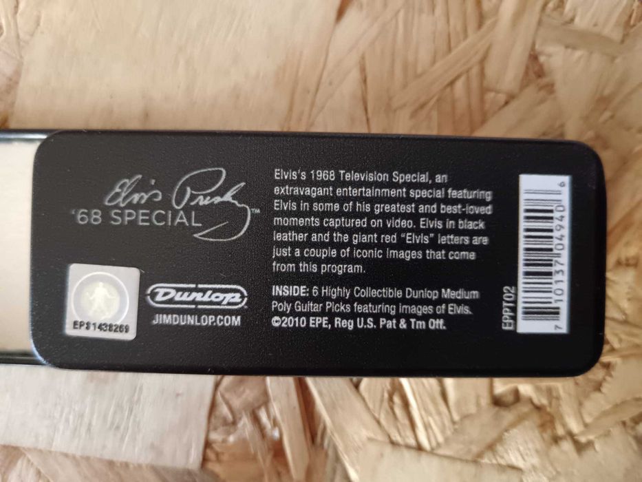 Dunlop EPPT02 Elvis Presley '68 Special Pick Tin.Vintage Rare!