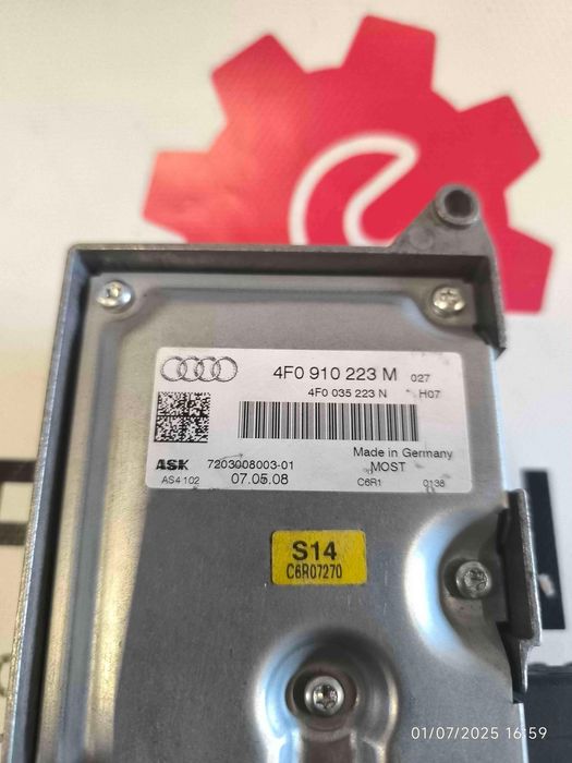 Amplificador de Colunas AUDI A6 Allroad C6 3.0 TDI quattro (171 kW / 233 cv) [05.2006 - 10.2008] 4F0910223M (OEM) | 4F0910223N (OEM) | 720300800301 (O